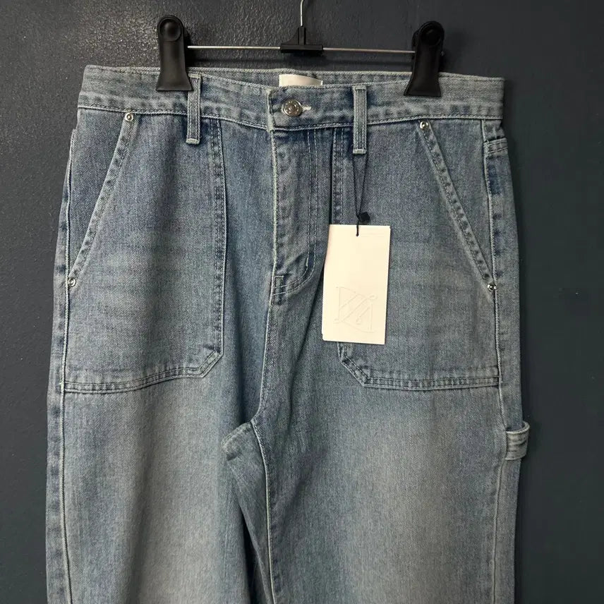 [BUNJANG] L Kume Light Blue Wide Denim Pants / L 쿠메 라이트블루 와이드 데님 팬츠