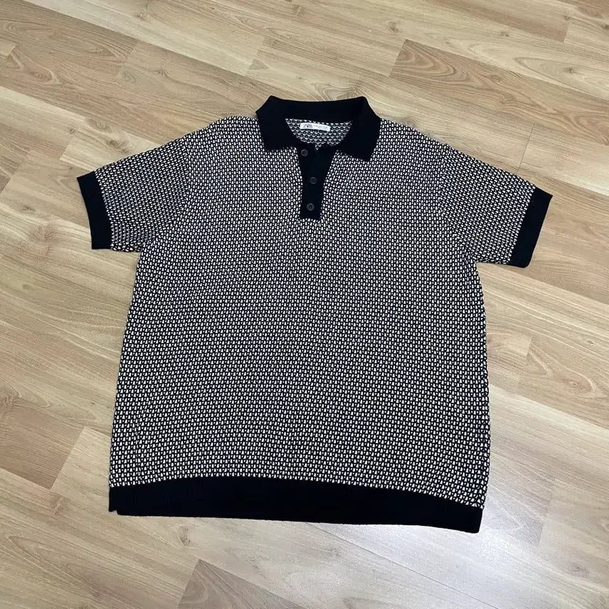 [BUNJANG] Zara Knit T-Shirt M (100) / ZARA 자라 카라 니트티 M(100)