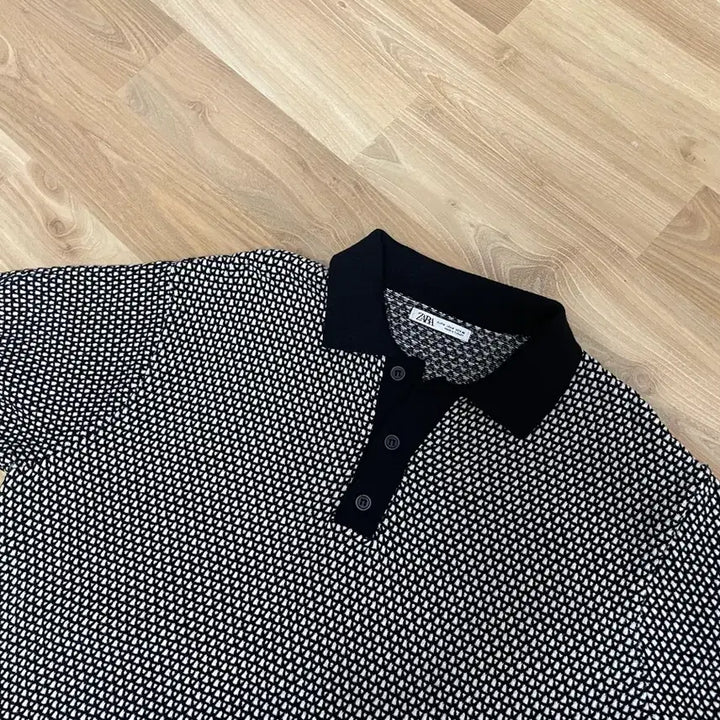 [BUNJANG] Zara Knit T-Shirt M (100) / ZARA 자라 카라 니트티 M(100)