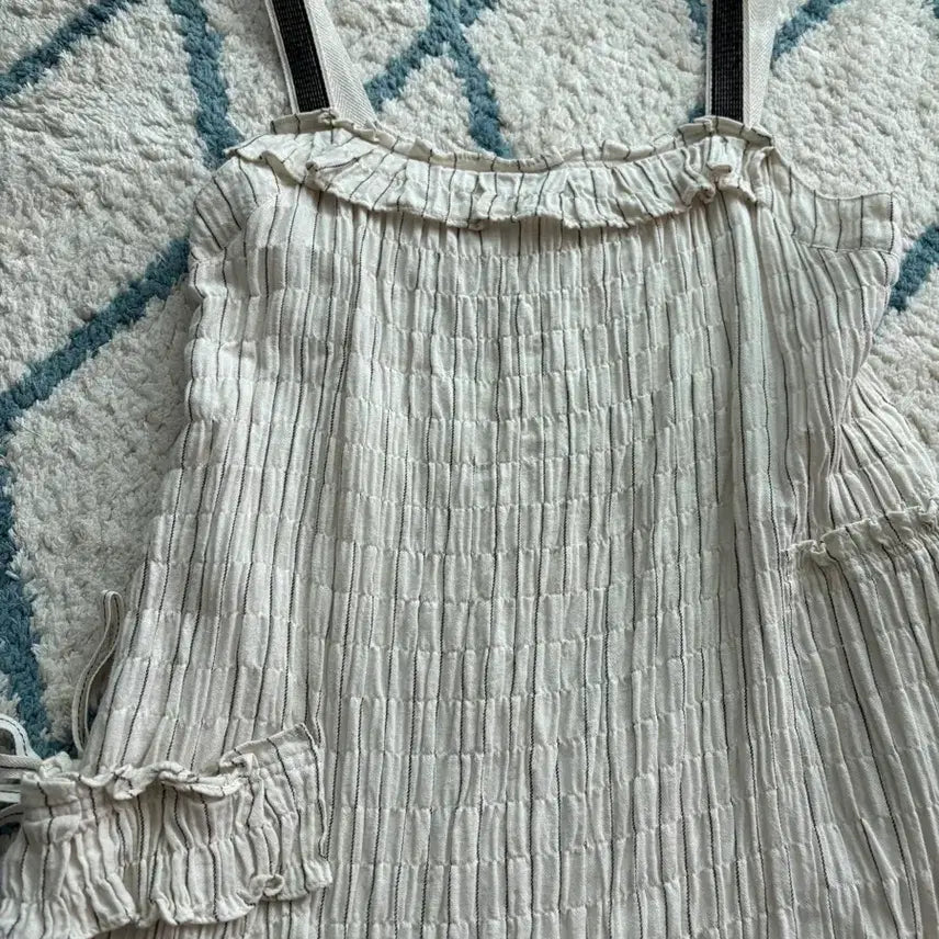 [BUNJANG] SJSJ 21FW Shirring Layered Long Dress / 한섬 SJSJ 21FW 셔링 레이어드 롱원피스 (82-94-160)