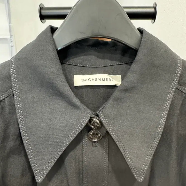 [BUNJANG] The Handsome The Cashmere Cropped Shirt Blouse Jacket / 한섬 더캐시미어 크롭 셔츠 블라우스/쟈켓(여성)