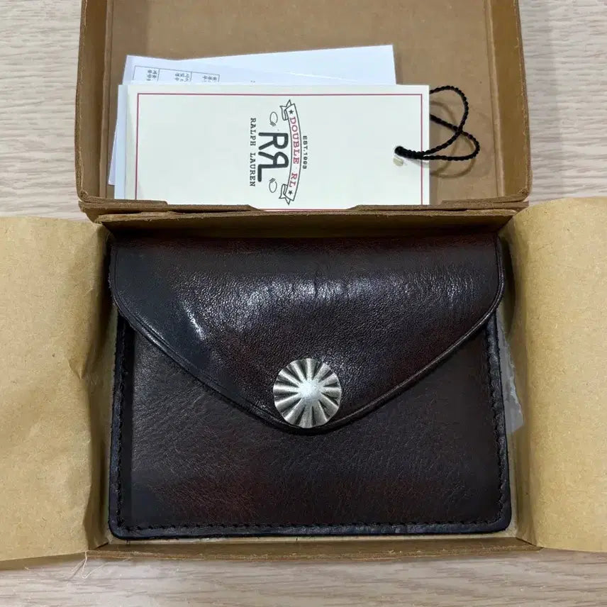 [BUNJANG] RRL Concho Leather Card Case / rrl 더블알엘 콘초 레더 카드 케이스, 카드 지갑