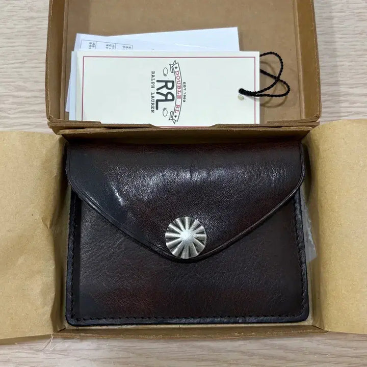[BUNJANG] RRL Concho Leather Card Case / rrl 더블알엘 콘초 레더 카드 케이스, 카드 지갑