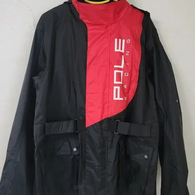 [BUNJANG] Polaicing Waterproof Raincoat Set S Black/Red / 폴레이싱 방수 우비 세트 S 블랙/레드 세제품