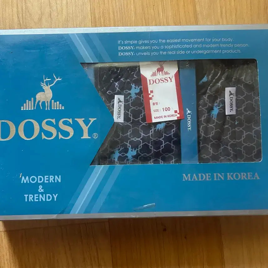 [BUNJANG] DOSSY 3-Pack Boxer Briefs Size 100 / DOSSY 드로즈 3매 사이즈 100