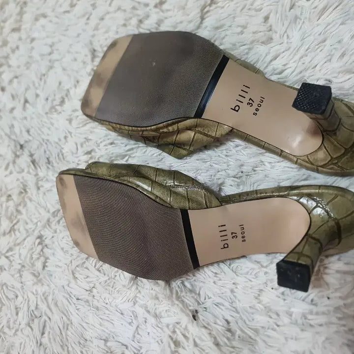 [BUNJANG] Billi Crocodile Pattern Mules Sandals / Billi 악어패턴 뮬 샌들