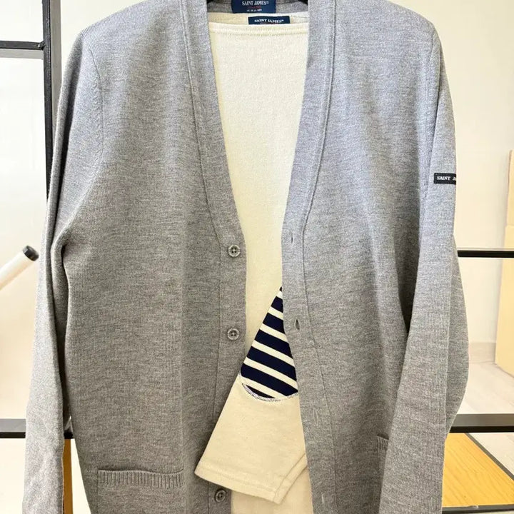 [BUNJANG] Saint James Guernesey Elbow Patch Cardigan &amp; Guingamp Cardigan / 세인트제임스 정품 길도 엘보 패치, guingamp 가디건