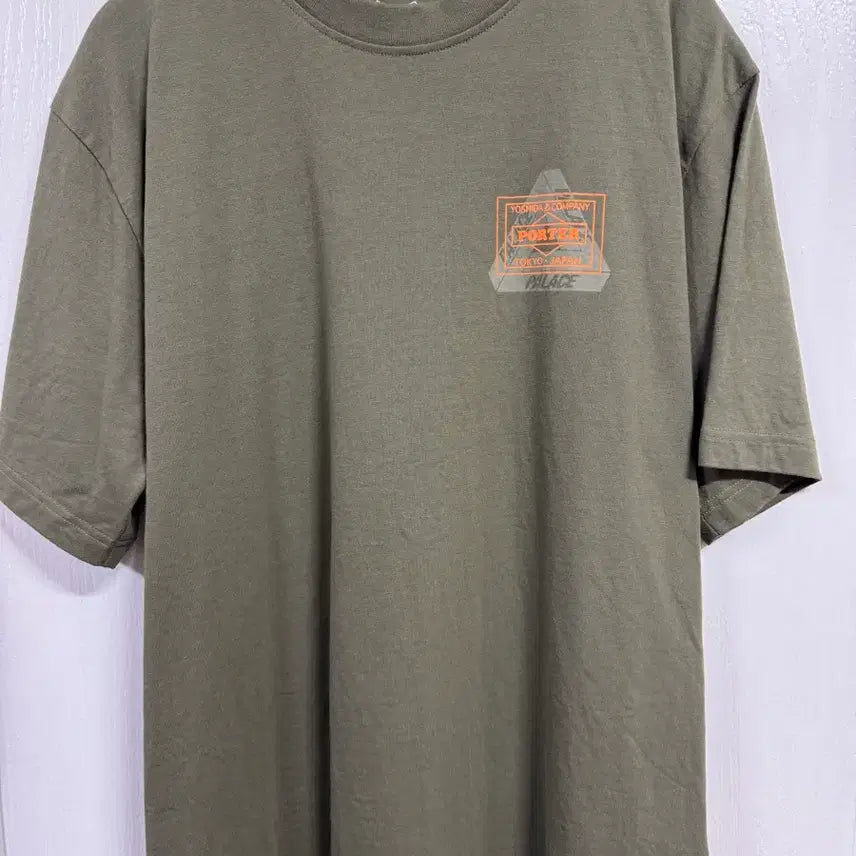 [BUNJANG] Palace x Porter T-Shirt Olive - Size M / [새상품] 팔라스 x 포터 티셔츠 올리브 사이즈M