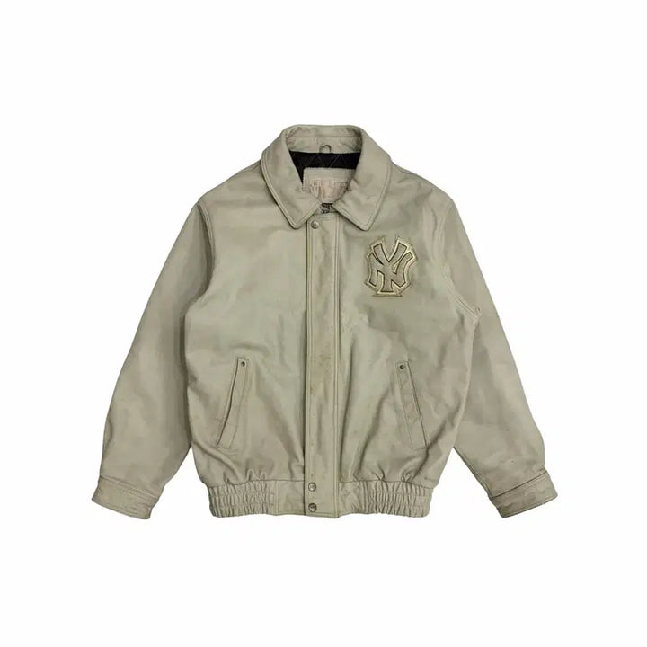 [BUNJANG] MLB 90s New York Yankees Cowhide Baseball Jacket XL / WWS MLB 90s 뉴욕 양키스 양키즈 소가죽 야구 자켓 (105)XL