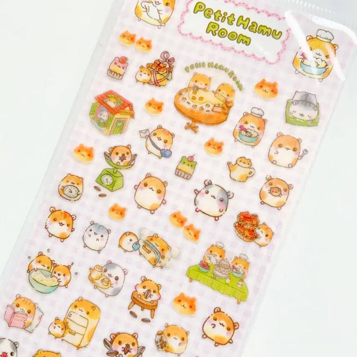 [BUNJANG] San-X Heisei Hamster Stickers / 산엑스 스티커, 헤이세이 스티커, 햄스터 스티커