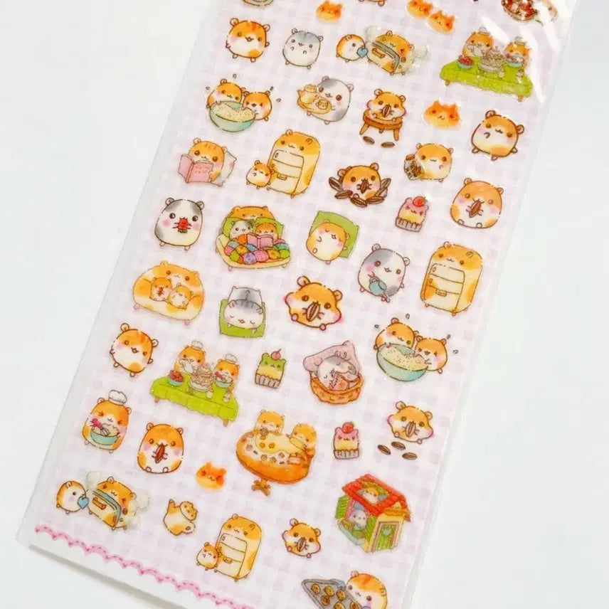 [BUNJANG] San-X Heisei Hamster Stickers / 산엑스 스티커, 헤이세이 스티커, 햄스터 스티커