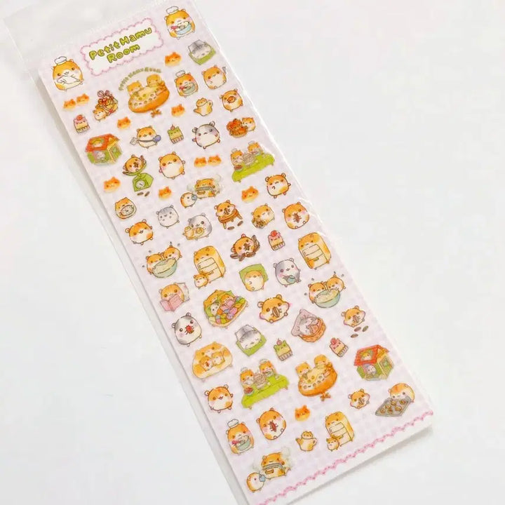 [BUNJANG] San-X Heisei Hamster Stickers / 산엑스 스티커, 헤이세이 스티커, 햄스터 스티커