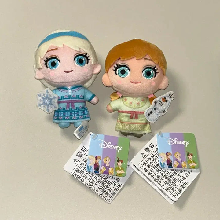 [BUNJANG] Disney Frozen Elsa Anna Doll Keychain Plush Set / [일괄]겨울왕국 엘사 안나 인형 키링 누이 누이구루미 치비구루미 프로즌