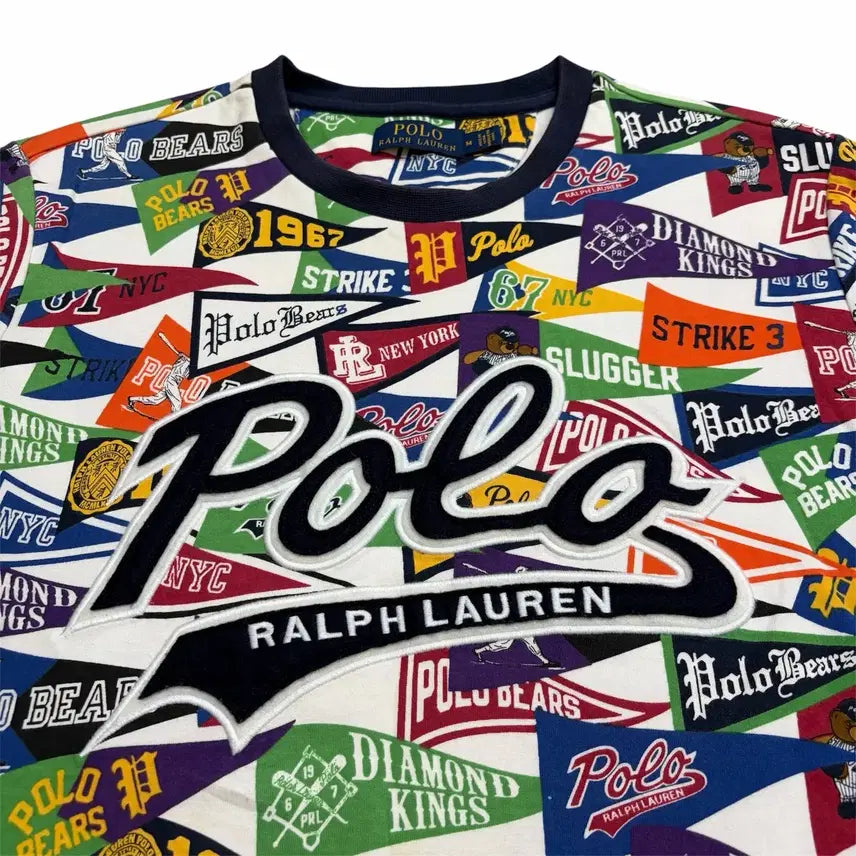 [BUNJANG] Polo Ralph Lauren Limited Edition Baseball Bear Sweatshirt / 폴로 랄프로렌 리미티드 에디션 베이스볼 베어 맨투맨 (M)
