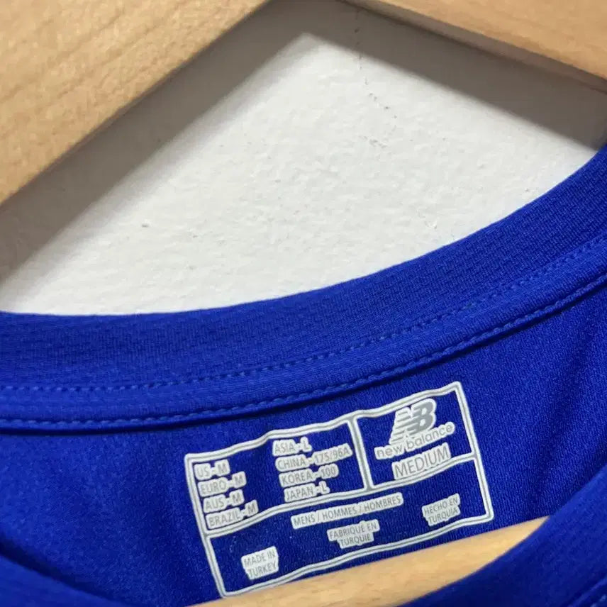 [BUNJANG] New Balance NRC Blue Performance T-Shirt (M) / 뉴발란스 NRC 블루 반팔 기능성 티셔츠 M