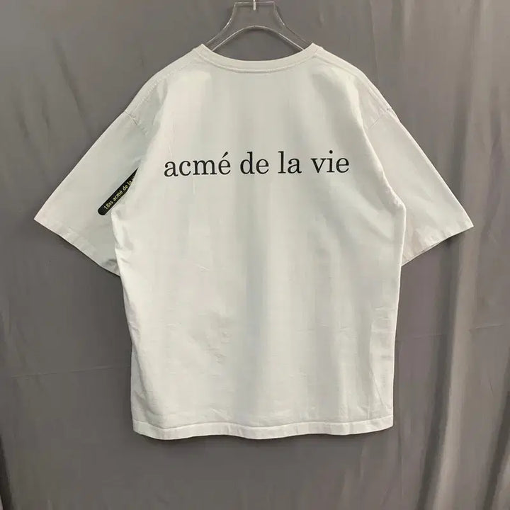 [BUNJANG] Acmedraw Baby Face Lettering Printing Oversized Short Sleeve T-Shirt / 1 아크메드라비 베이비 페이스 백 레터링 프린팅 오버핏 반팔티