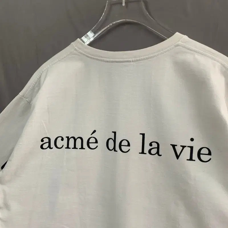 [BUNJANG] Acmedraw Baby Face Lettering Printing Oversized Short Sleeve T-Shirt / 1 아크메드라비 베이비 페이스 백 레터링 프린팅 오버핏 반팔티