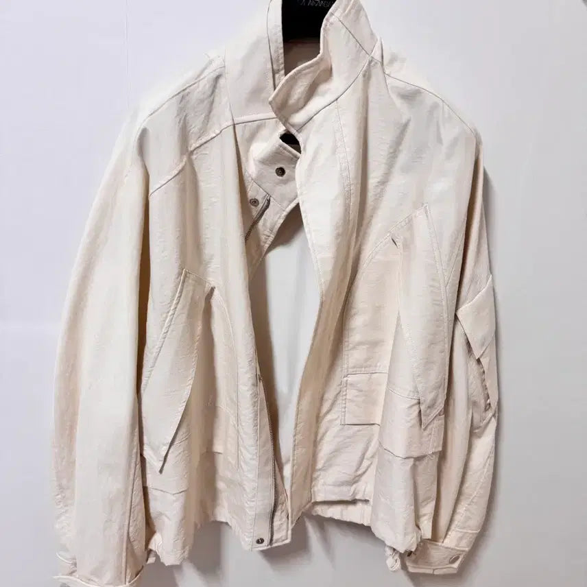 [BUNJANG] Solid Homme Ivory Cropped Jumper Size 50 / 솔리드옴므 아이보리크롭점퍼50팝니다