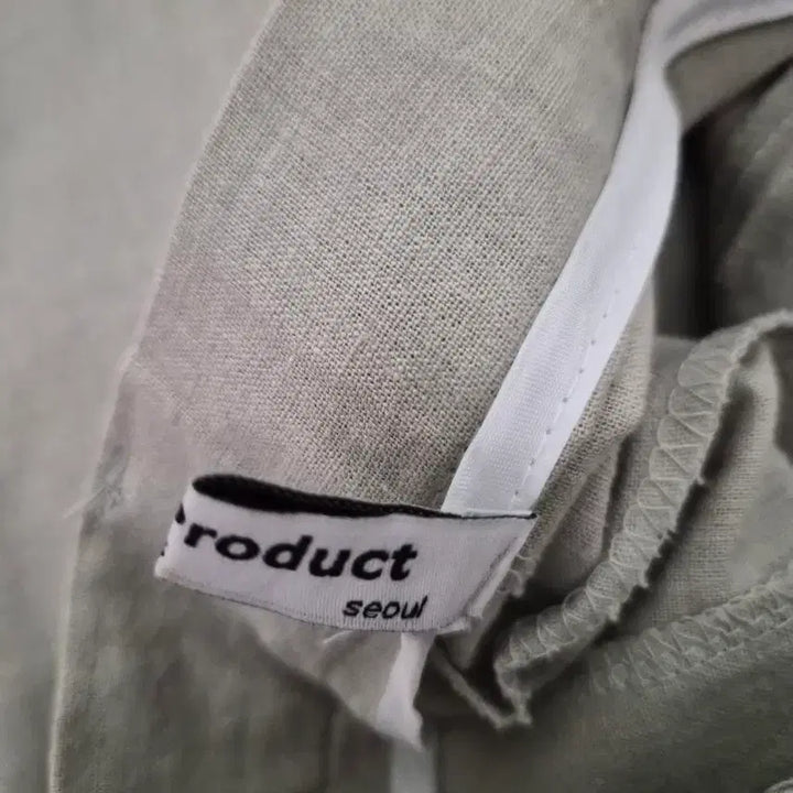 [BUNJANG] Linen Wide Leg Slacks - Light Green Tone / 연그린톤 와이드 린넨 바지/S