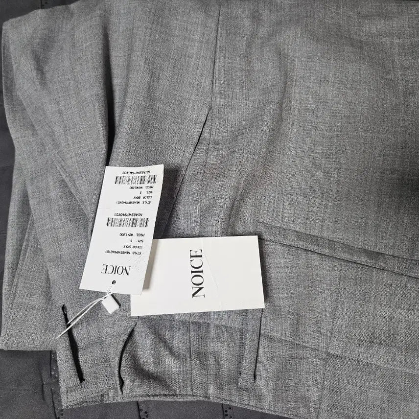 [BUNJANG] Nois Wool Tailored Straight Pants Grey S / 노이스 울 테일러드 스트레이트 팬츠 그레이S