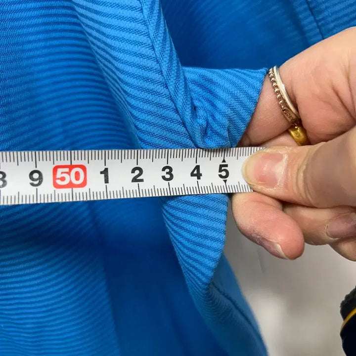 [BUNJANG] The North Face Blue Stripe Short Sleeve Polo Shirt Size 100 / 노스페이스 블루 스트라이프 반팔 폴로티 100사이즈