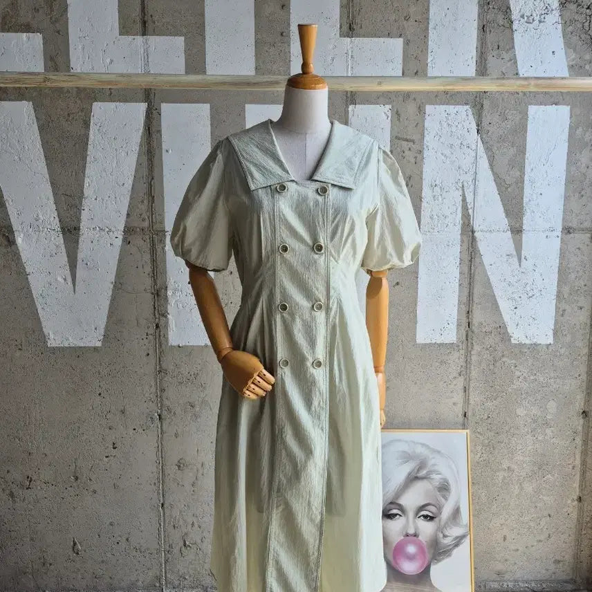 [BUNJANG] On &amp; On Cool Short-Sleeve Long Dress / 온앤온 시원 반팔 롱원피스