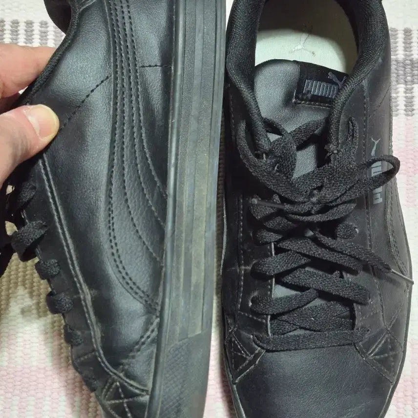 [BUNJANG] Puma Up All Black Sneakers Size 270mm / [270] 푸마 업(PUMA Up) 올블랙 - 발 편한 스니커즈
