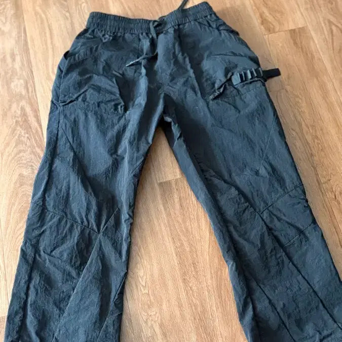 [BUNJANG] Black Cargo Wide Pants (L) / 카고 와이드팬츠 블랙 L