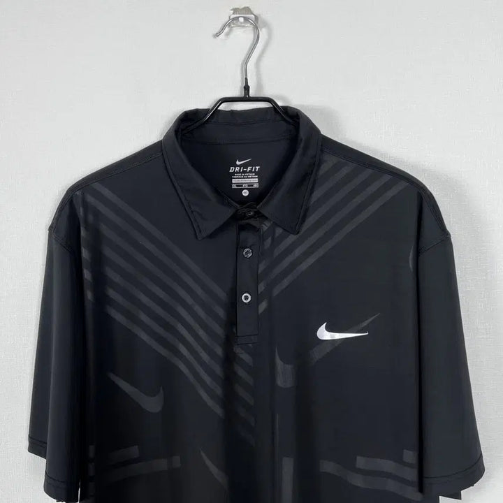 [BUNJANG] Nike Dri-FIT Black Short Sleeve Polo T-Shirt XL / 나이키 드라이핏 빅사이즈 블랙 반팔 카라 티 남XL 라덴 빈티지