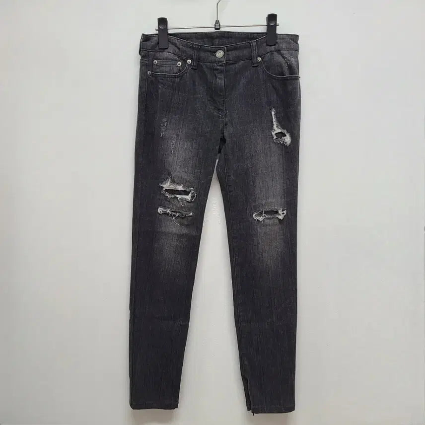 [BUNJANG] SYSTEM Black Damage Denim Pants / 시스템 데님바지 55