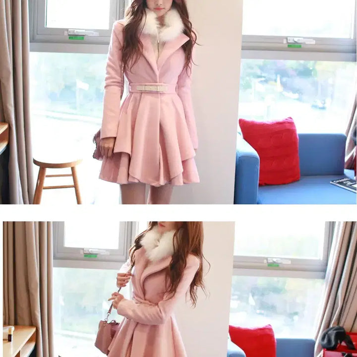 [BUNJANG] Alice Ribbon Pink Coat / 앨리스리본 핑크코트