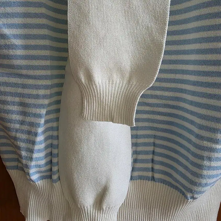 [BUNJANG] Stripe Short-Sleeve Knit Top / (새상품) 어부바 스프라이프 반팔 니트