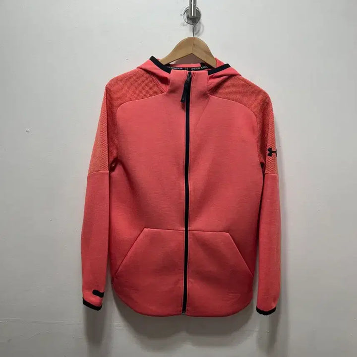 [BUNJANG] Under Armour Hoodie Zip-up Coral Pink M / 언더아머 후드집업 코랄 핑크 M