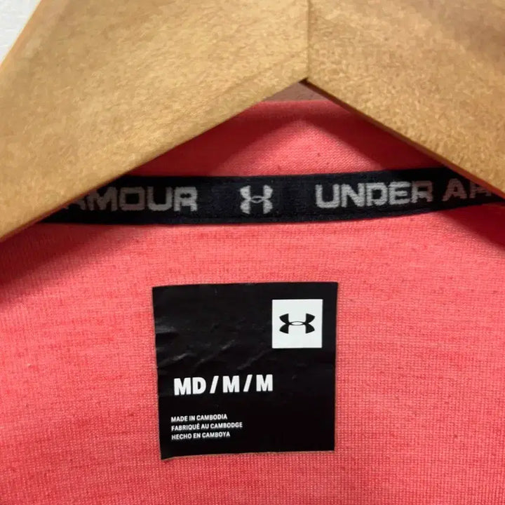 [BUNJANG] Under Armour Hoodie Zip-up Coral Pink M / 언더아머 후드집업 코랄 핑크 M