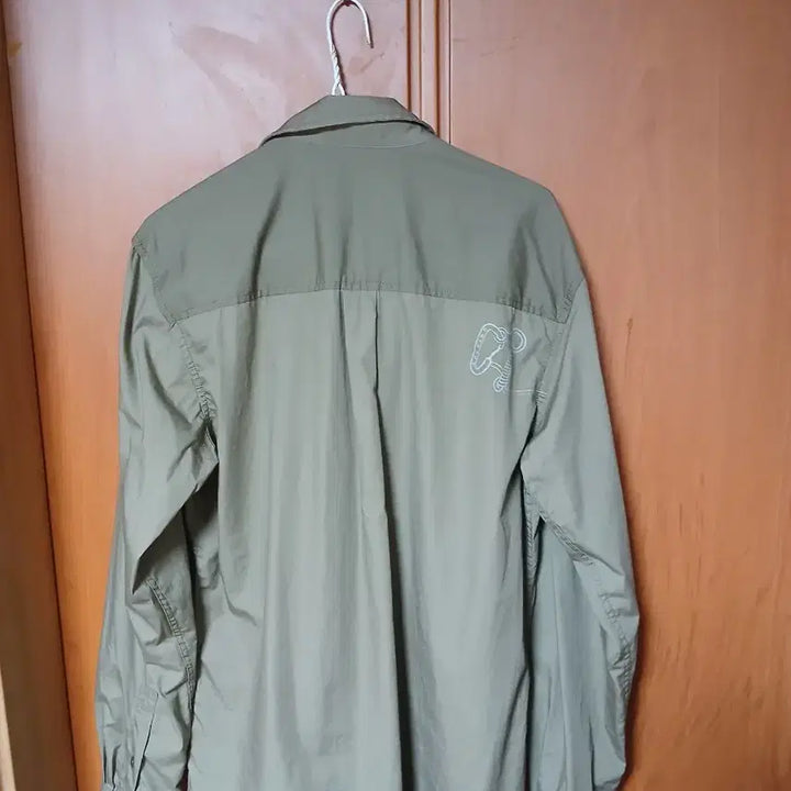 [BUNJANG] Kolping Khaki Long-Sleeve Shirt / 콜핑 카키색남성 긴팔 남방 셔츠