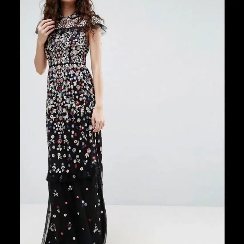 [BUNJANG] Needle &amp; Thread Embroidered Dress Size 6 / Needle&amp;thread 니들앤스레드 자수 드레스