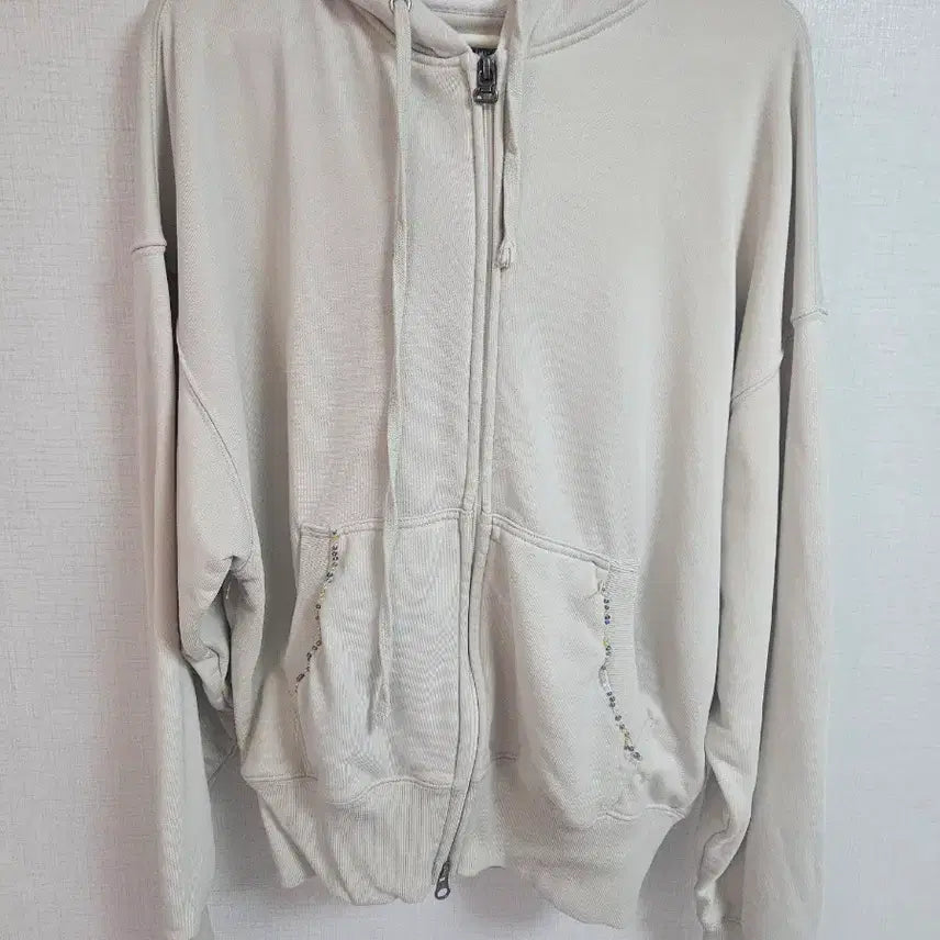 [BUNJANG] Sculptor Beaded Hoodie Zip-Up / 스컬프터 비즈 후드집업