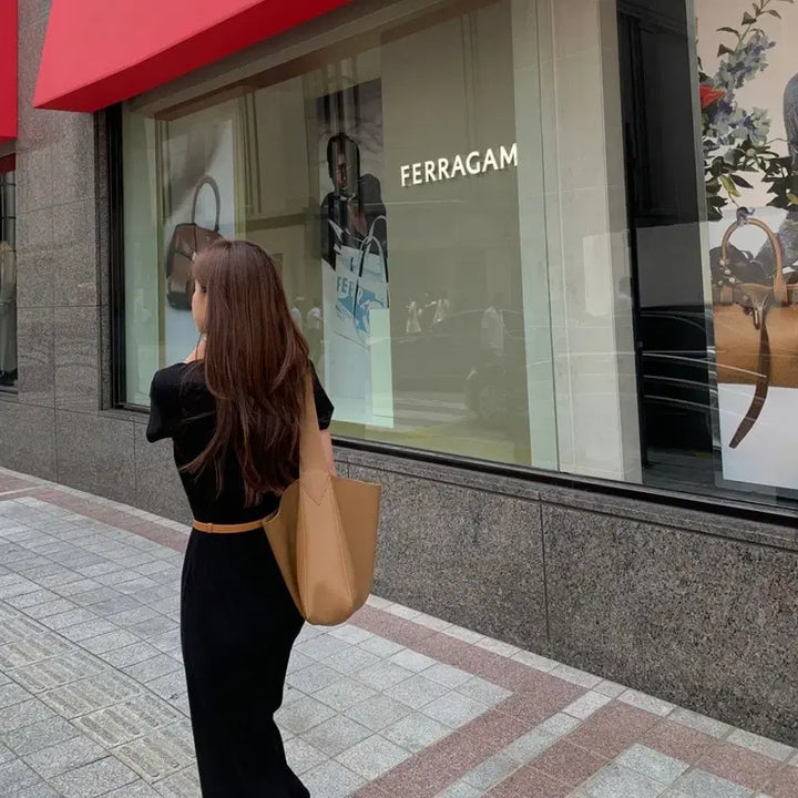 [BUNJANG] Frost Jay Moro Midi Long Dress Black / 프로스트제이 모로 롱 원피스 블랙 (미디)