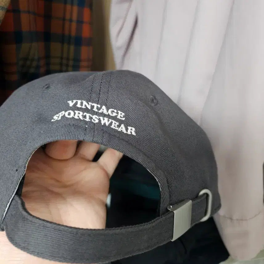 [BUNJANG] Bantz Cotton Twill Vintage Baseball Cap Charcoal / 반츠 코튼 트윌 빈티지 베이스볼 캡 차콜
