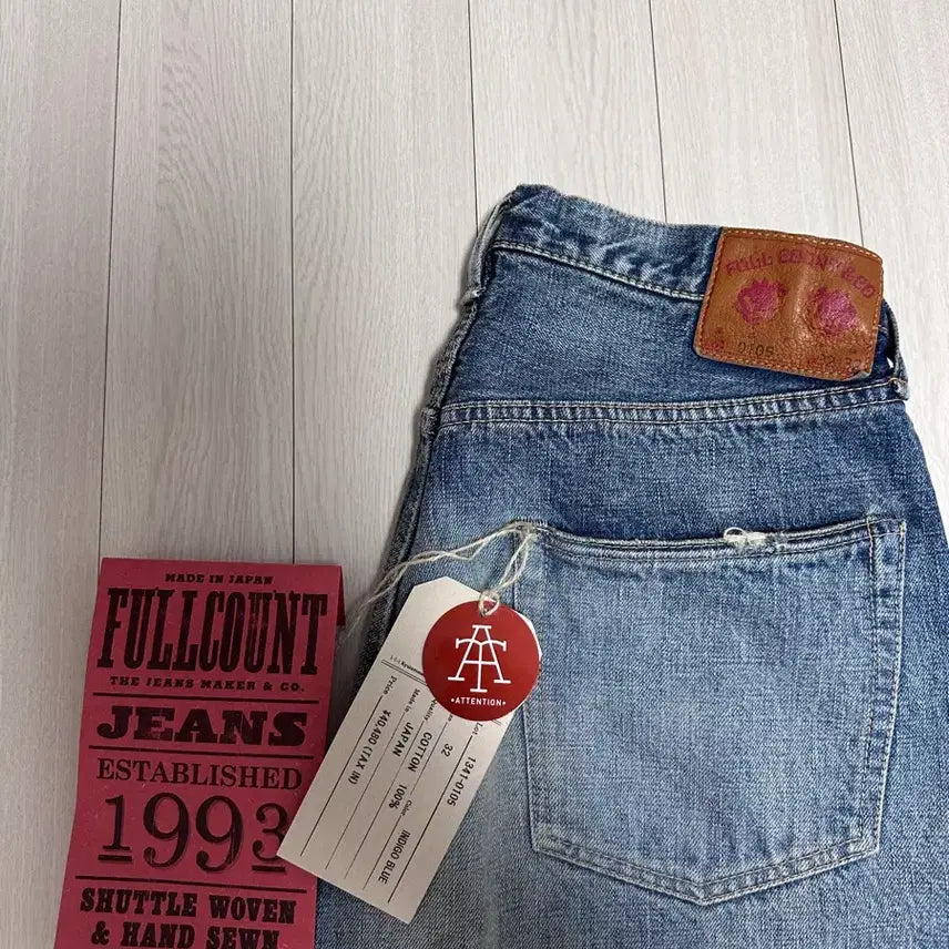 [BUNJANG] Full Count 0105 Dartford Washing Denim Jeans (Size 32) / 풀카운트 0105 다트포드 워싱 데님 중청 사이즈 32 팝니다