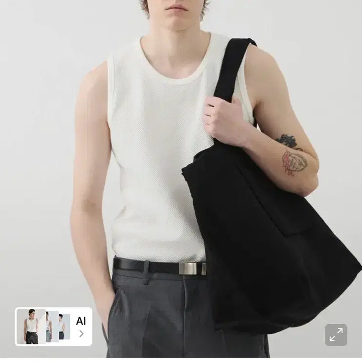 [BUNJANG] Winder Sleeveless Top Off-White / [새상품] 윈더 민소매 슬리브리스 나시 오프화이트