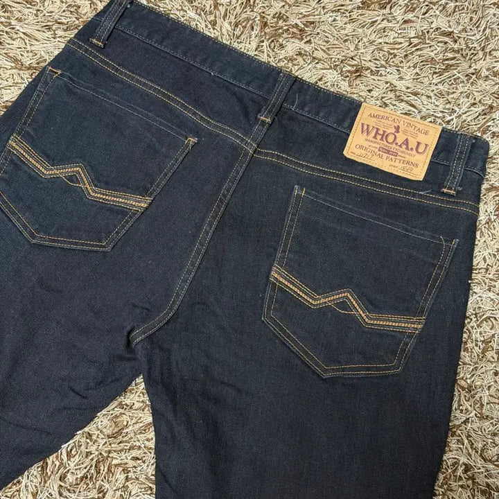 [BUNJANG] WHO.A.U Black Denim Jeans / WHO.A.U 블랙 데님 청바지