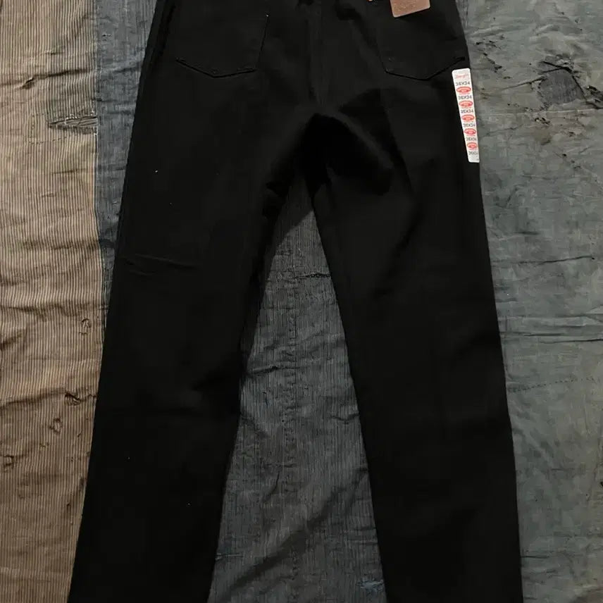 [BUNJANG] Wrangler 13MWZWK 90s Black Denim Pants (Deadstock) / 데드스탁 90s USA 빈티지 랭글러 13MWZWK 블랙 데님 팬츠