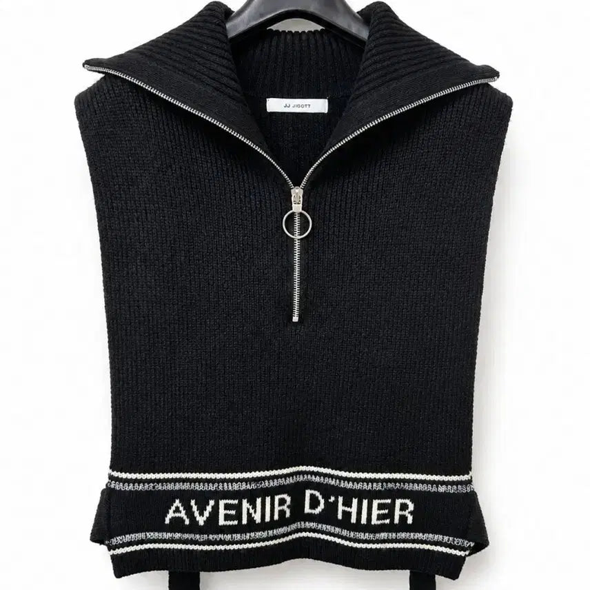 [BUNJANG] JJ JIGOTT Half-Zip Knit Vest FREE / JJ지고트 반집업 니트 베스트 (FREE)