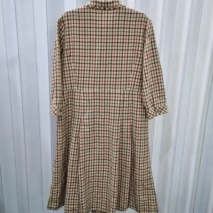 [BUNJANG] Daks Check Pattern Long Dress / 닥스 체크 패턴 롱 원피스