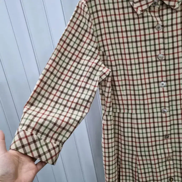 [BUNJANG] Daks Check Pattern Long Dress / 닥스 체크 패턴 롱 원피스
