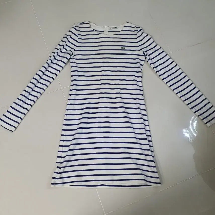 [BUNJANG] Lacoste Striped Long-Sleeve Dress / 라코스테 스트라이프 긴팔 원피스
