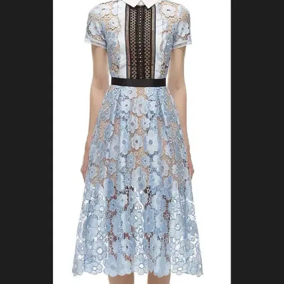 [BUNJANG] Self-Portrait Garden Guipure Lace Dress / 새상품 self portrait 셀프포트레이트 가든 기퓌르 레이스 원피스