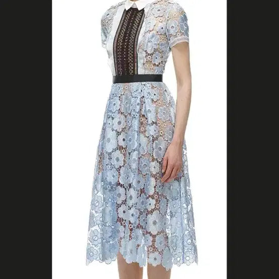 [BUNJANG] Self-Portrait Garden Guipure Lace Dress / 새상품 self portrait 셀프포트레이트 가든 기퓌르 레이스 원피스