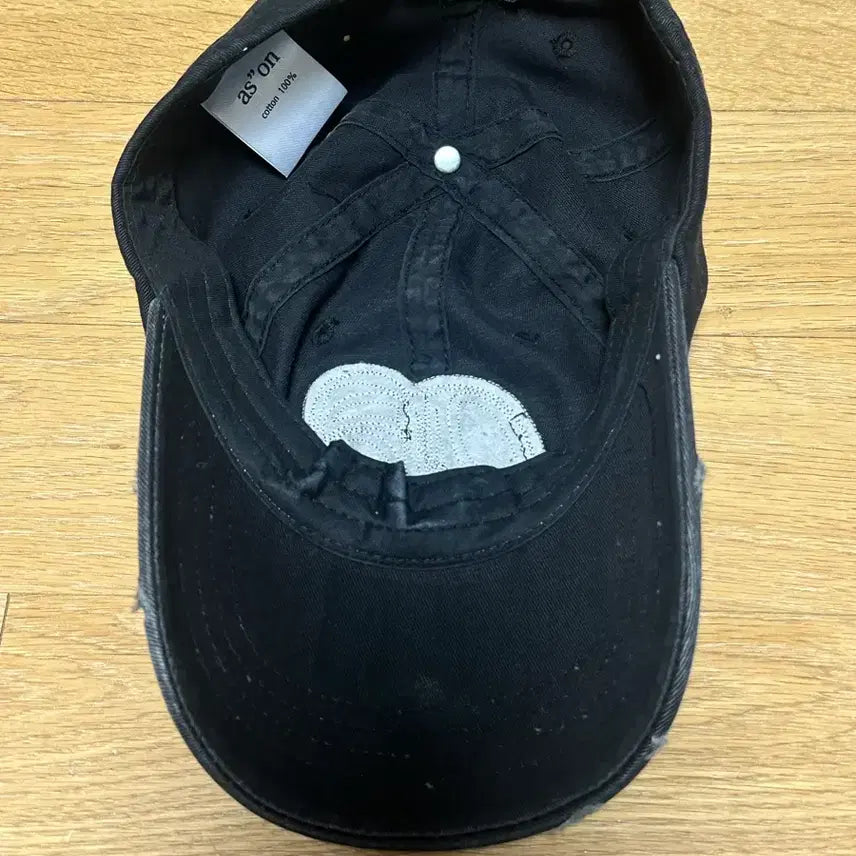 [BUNJANG] AZON Patch Ball Cap Black Hat / 애즈온 패치 볼캡 블랙 모자